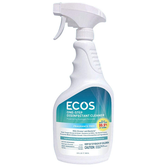 Ecos - One-Step Disinfectant - Fragrance-Free, 24 fl oz