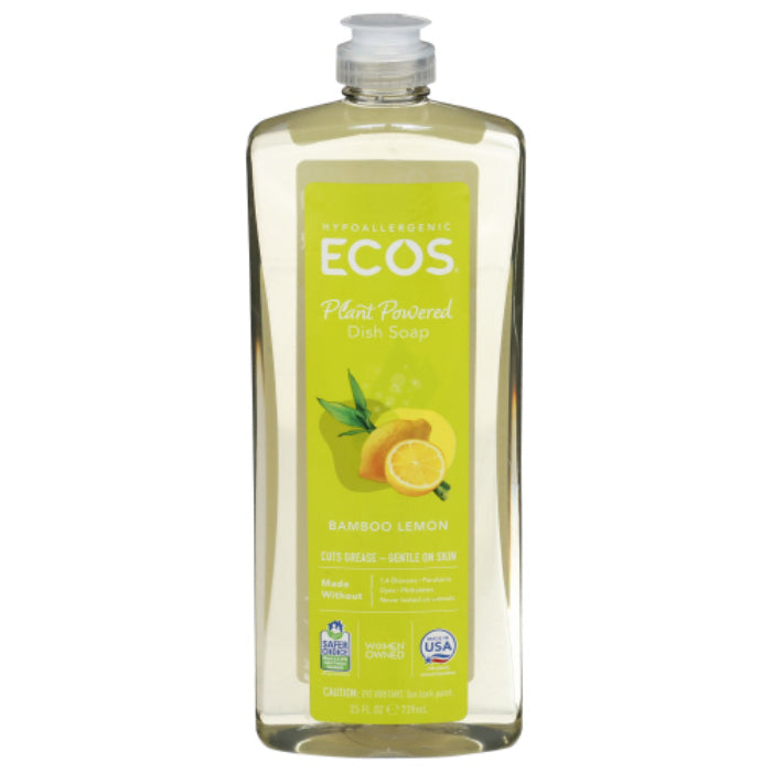 ECOS - Bamboo Lemon Dishmate, 25 OZ - Pack of 6