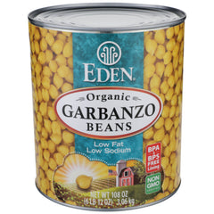 Eden Foods - Organic Garbanzo Beans Can, 108 Oz - Pack of 6