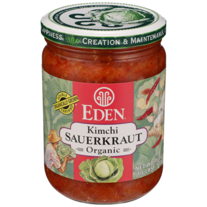 Eden Foods - Kimchi Sauerkraut Organic, 18 Oz - Pack of 12