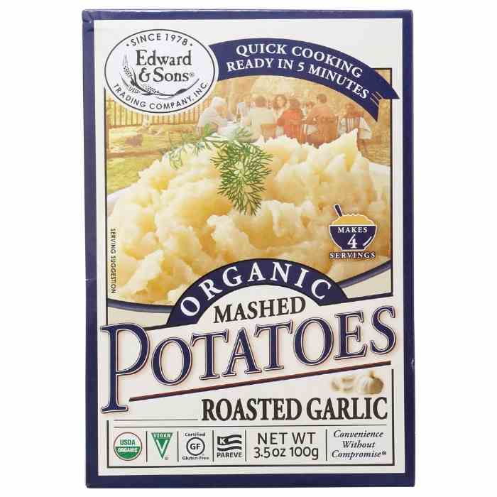 Edward & Sons - Organic Mashed Potatoes- Front