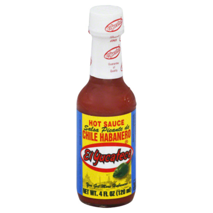 EL YUCATECO SAUCE HABANERO 4 OZ - Pack of 12