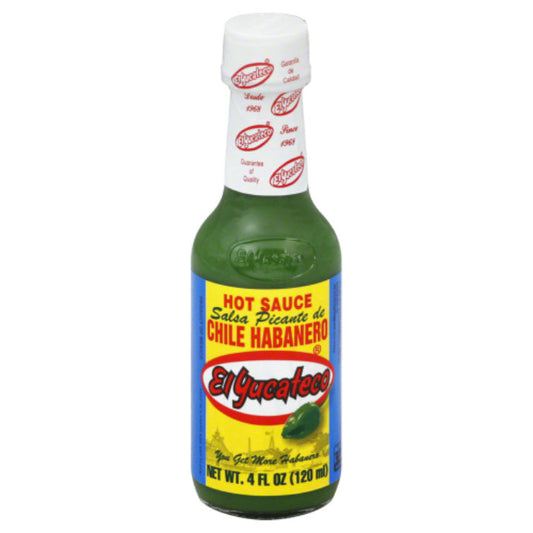 EL YUCATECO SAUCE HABANERO GRN HOT 4 OZ - Pack of 12