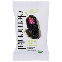 Elemental Bar Mulberry Cacao Spirulina Organic 1.8 Oz - Pack of 12