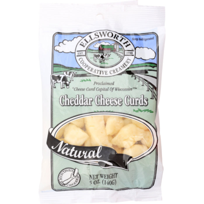 Ellsworth Cheese Curd Cheddar Plain 5 Oz - Pack of 12