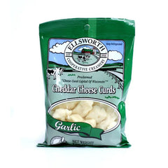 Ellsworth Cheese Curds White Cheddar Garlic 5 Oz - Pack of 12