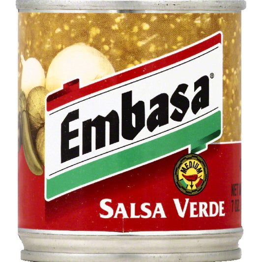 Embasa Salsa Verde Green Medium 7 Oz - Pack of 12