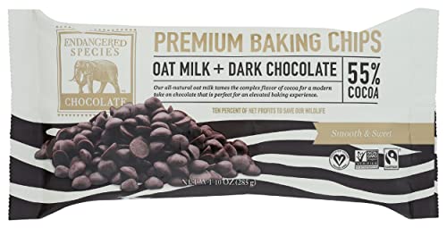 Endangered Species Baking Chips Oat Mlk Chc, 10 oz
 | Pack of 6 - PlantX US