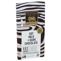 Endangered Species Bar Oat Milk Dark chocolate alate, 3 oz
 | Pack of 12 - PlantX US