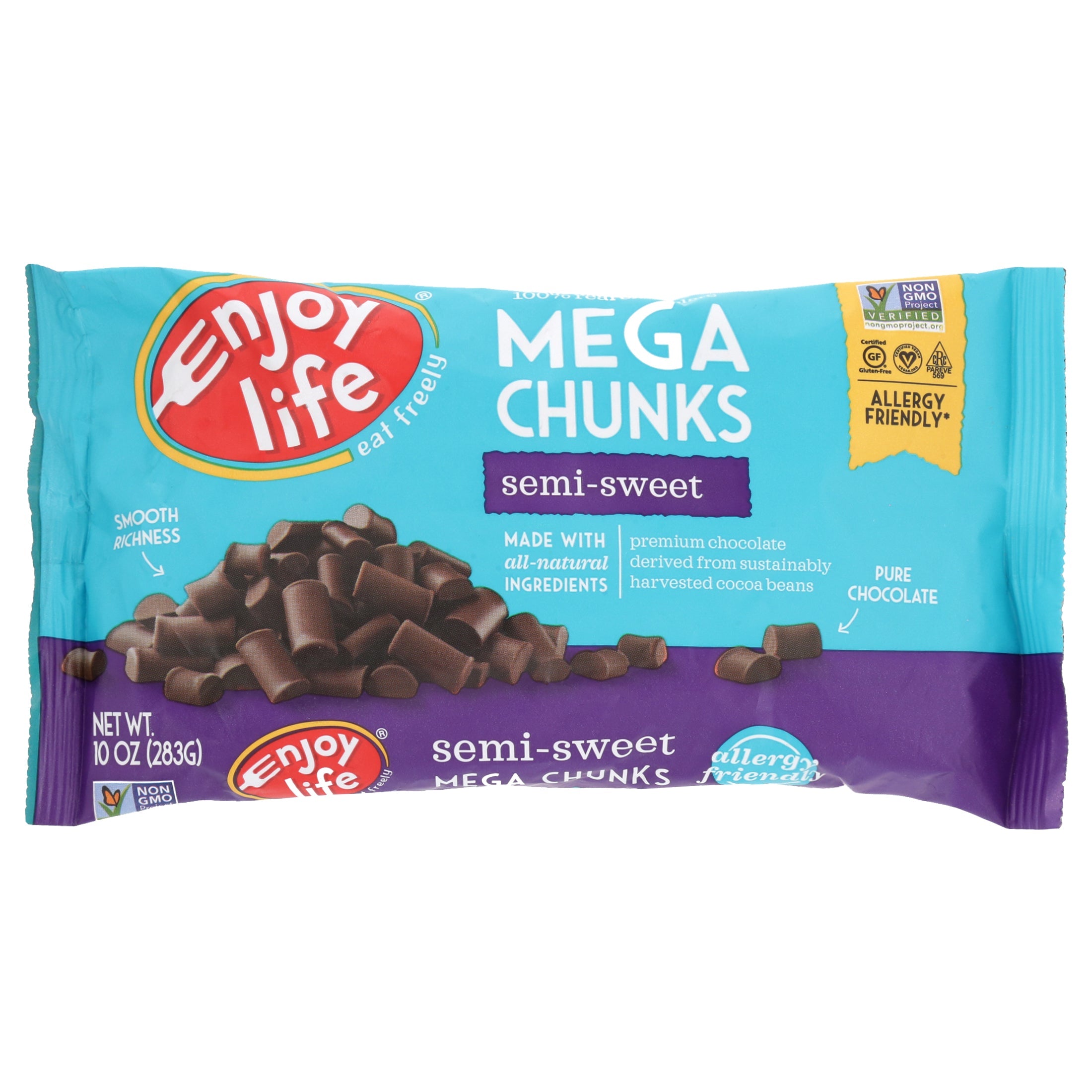 Enjoy Life Foods Semi-Sweet Mega Chunks - 10 Oz.
 | Pack of 12 - PlantX US