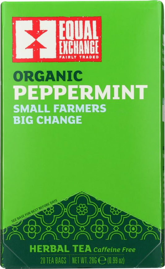 Equal Exchange - Herbal Peppermint Tea - 20 Bag | Pack of 6