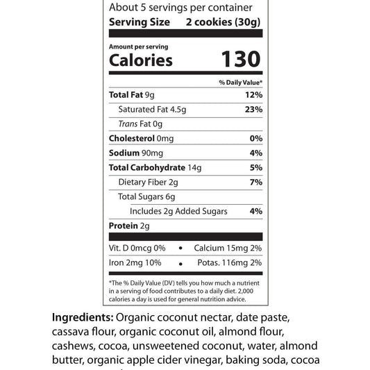 Erin Baker's-Salted Chocolate Cashew Cookies, 5 oz