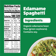 Explore Cuisine - Edamame Spaghetti Pasta, 8oz | Pack of 6