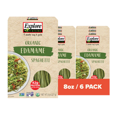 Explore Cuisine - Edamame Spaghetti Pasta, 8oz | Pack of 6