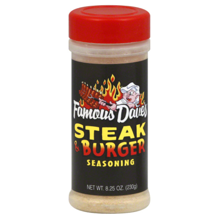 FAMOUS DAVES SSNNG STEAK BURGER 8.25 OZ - Pack of 6