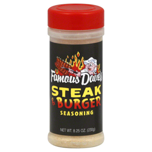 FAMOUS DAVES SSNNG STEAK BURGER 8.25 OZ - Pack of 6