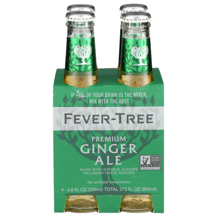 FEVER TREE SODA 4PK GINGER ALE 27.2 FO - Pack of 6