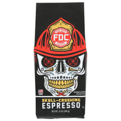 FIRE DEPARTMENT COFFEE ESPRESSO GRND SKULL CR 12 OZ - Pack of 6