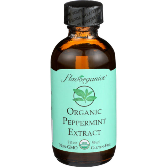 FLAVORGANICS EXTRACT PEPPERMINT ORG 2 OZ - Pack of 1