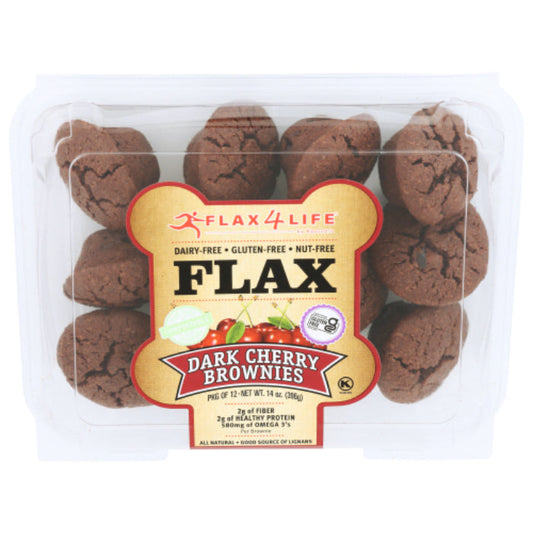 FLAX4LIFE BROWNIE DARK CHERRY FRZN 14 OZ - Pack of 6