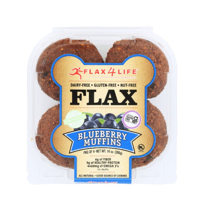 FLAX4LIFE MUFFIN FZ WILD BLUEBRY 14 OZ - Pack of 6