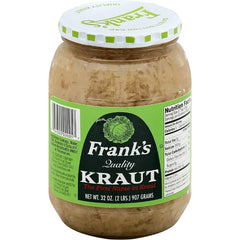 FRANKS SAUERKRAUT SHRD GLASS 32 OZ - Pack of 12