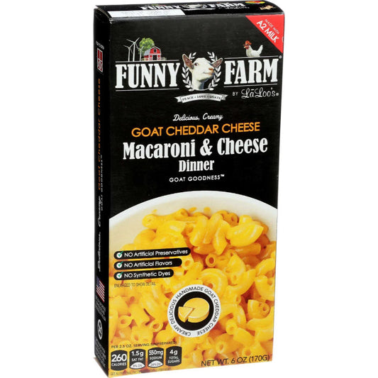 FUNNY FARM MAC N CHEESE GOAT BOX 6 OZ - Pack of 8