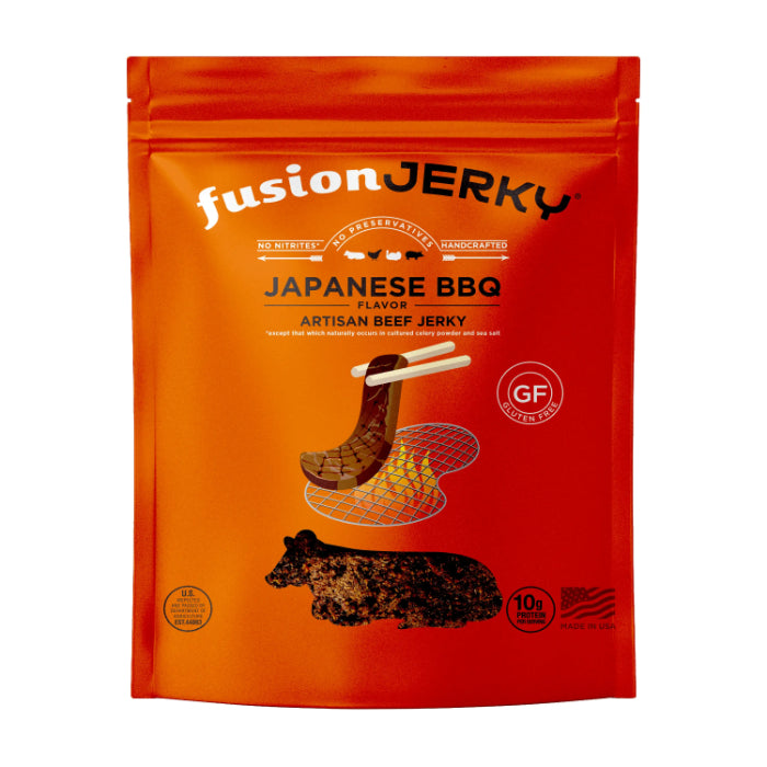 FUSION JERKY JERKY BEEF JAPANESE BBQ 2.5 OZ - Pack of 8