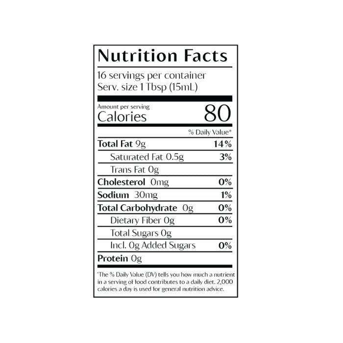 Fabalish - Plant-Based Tzatziki, 8oz - nutrition facts