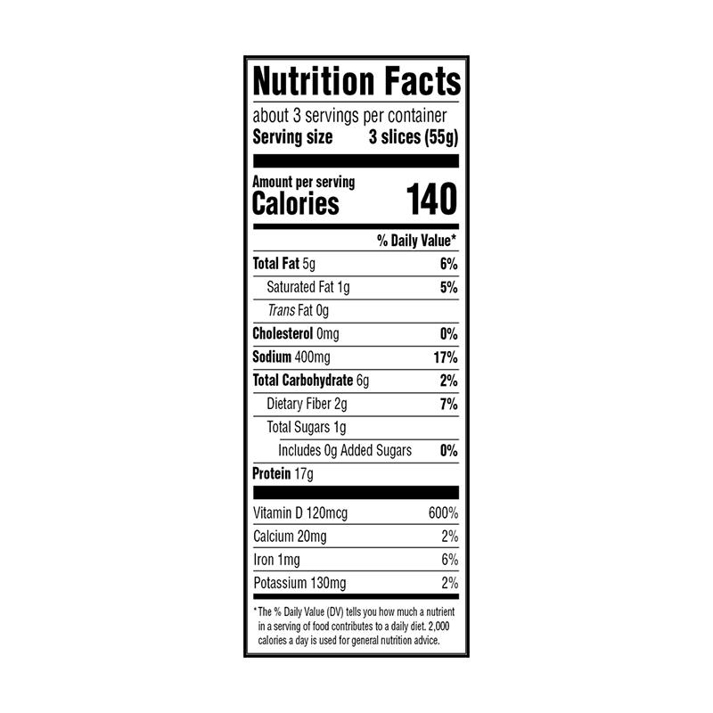 638031605019 - field roast lentil sage slices nutrition