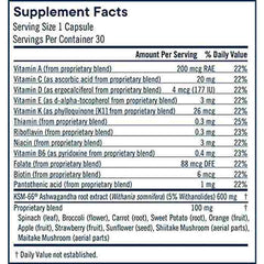 Flora Health - Stressveda, 30 Capsules - back 