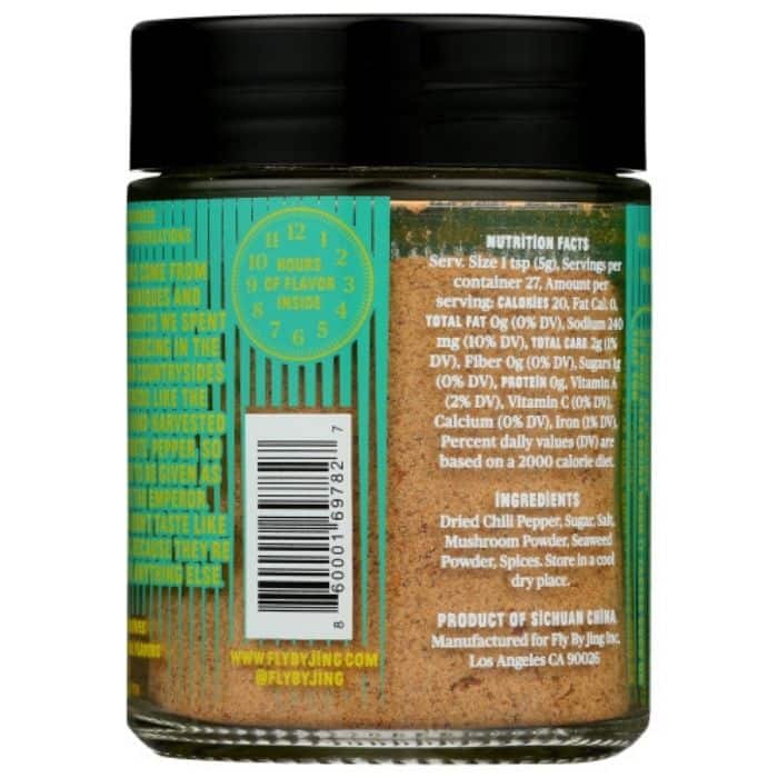 Fly By Jing - Mala Spice Mix back