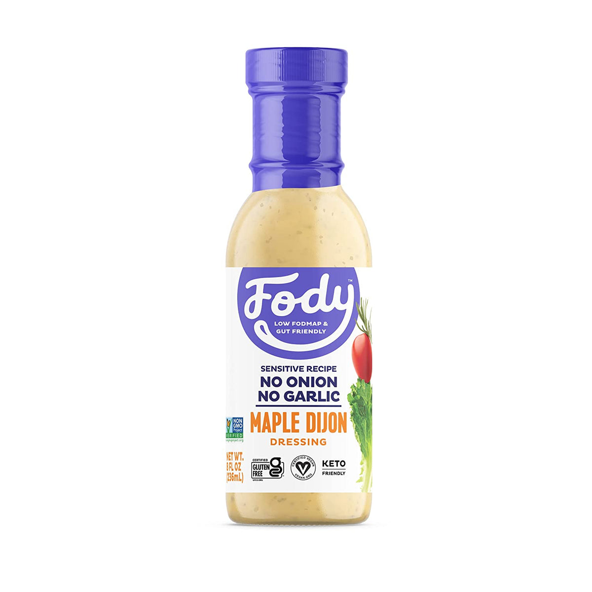 Fody Food Co - Maple Dijon Dressing, 8oz
 | Pack of 6 - PlantX US