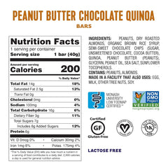 Fody Food Co. - Peanut Butter Chocolate & Quinoa Bar, 1.41 Oz | Pack of 12