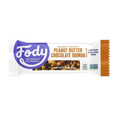 Fody Food Co. - Peanut Butter Chocolate & Quinoa Bar, 1.41 Oz | Pack of 12