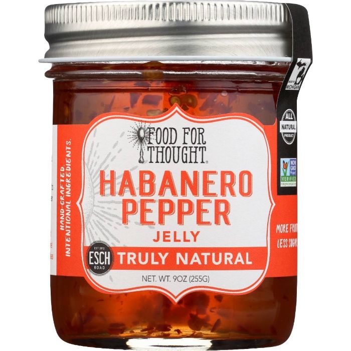 Food For Thought Jelly Habanero Pepper 9 Oz - Pack Of 6