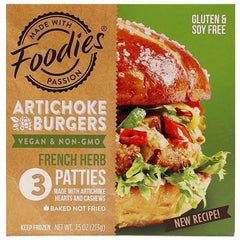 Foodies - Artichoke Burgers - French Herb, 7.5oz