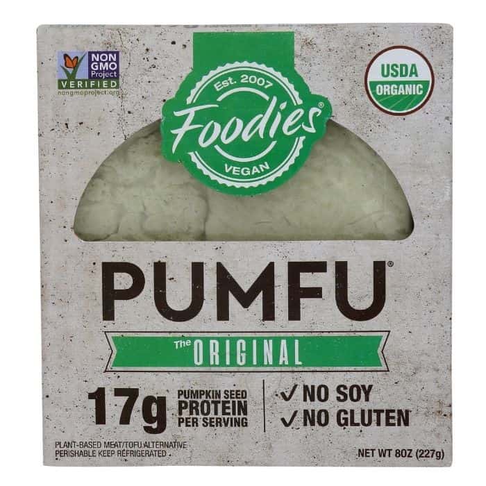 Foodies - Pumfu The Original Pumpkin Seed Tofu, 8oz - front