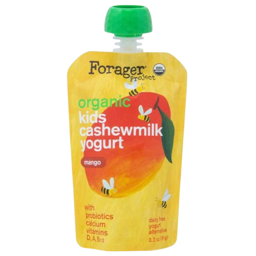 Forager - Yogurt Pouch Cashewmilk Mango, 3.2ozfo | Pack of 8