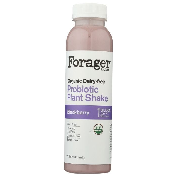 Forager Project - Plant-Based Blackberry Probiotic Shake, 12oz - front