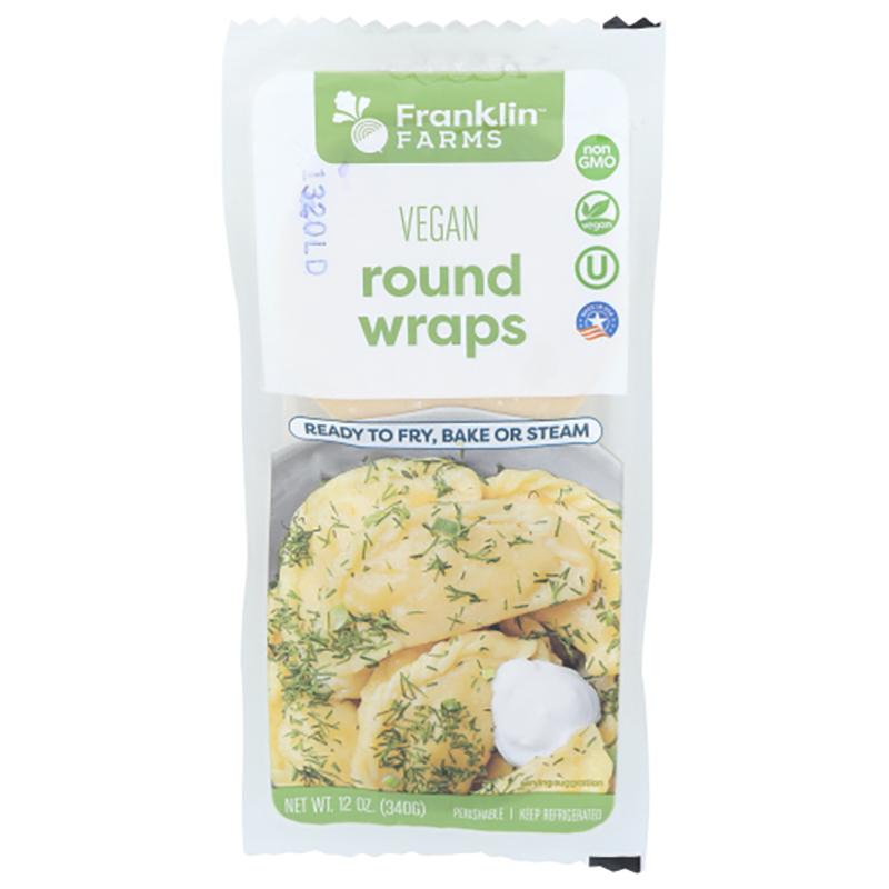 044325146128 - franklin farms vegan round wraps