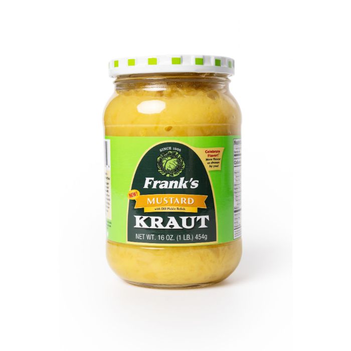 Franks Kraut Mustard W Dill Pckl 16 Oz - Pack Of 12