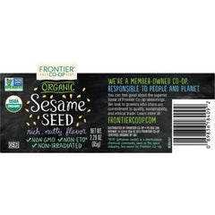 Frontier Co-Op - Sesame Seed, 2.29oz - back