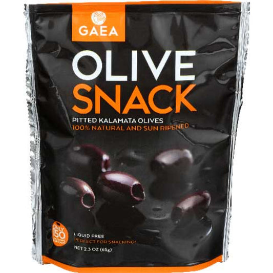 Gaea North America - Kalamata Olive Snack Pack, Pitted, 2.3 oz | Pack of 8