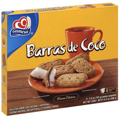 GAMESA - COOKIE BARRAS DE COCO 14.3 OZ - Pack of 12