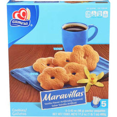 Gamesa - Maravillas Vanilla Cookies, 17.2 oz - Pack of 8