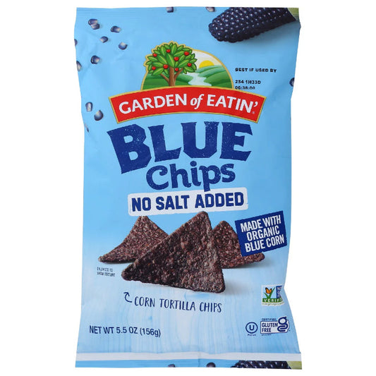 GARDEN OF EATIN - CHIP TORTILLA NO SALT 5.5 OZ - Pack of 12