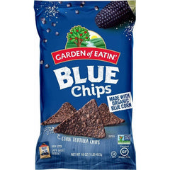GARDEN OF EATIN CHIP TRTLA BLUE CORN PARTY 16 OZ