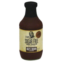 G HUGHES - SAUCE BBQ SF MAPLE BRWN 18 OZ - Pack of 6