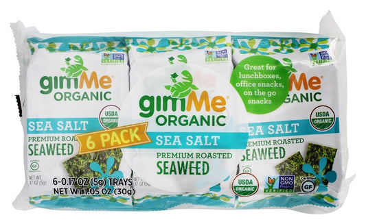 GIMME SEAWEED RSTD SSLT 6PCORG 1.02 OZ - Pack of 8